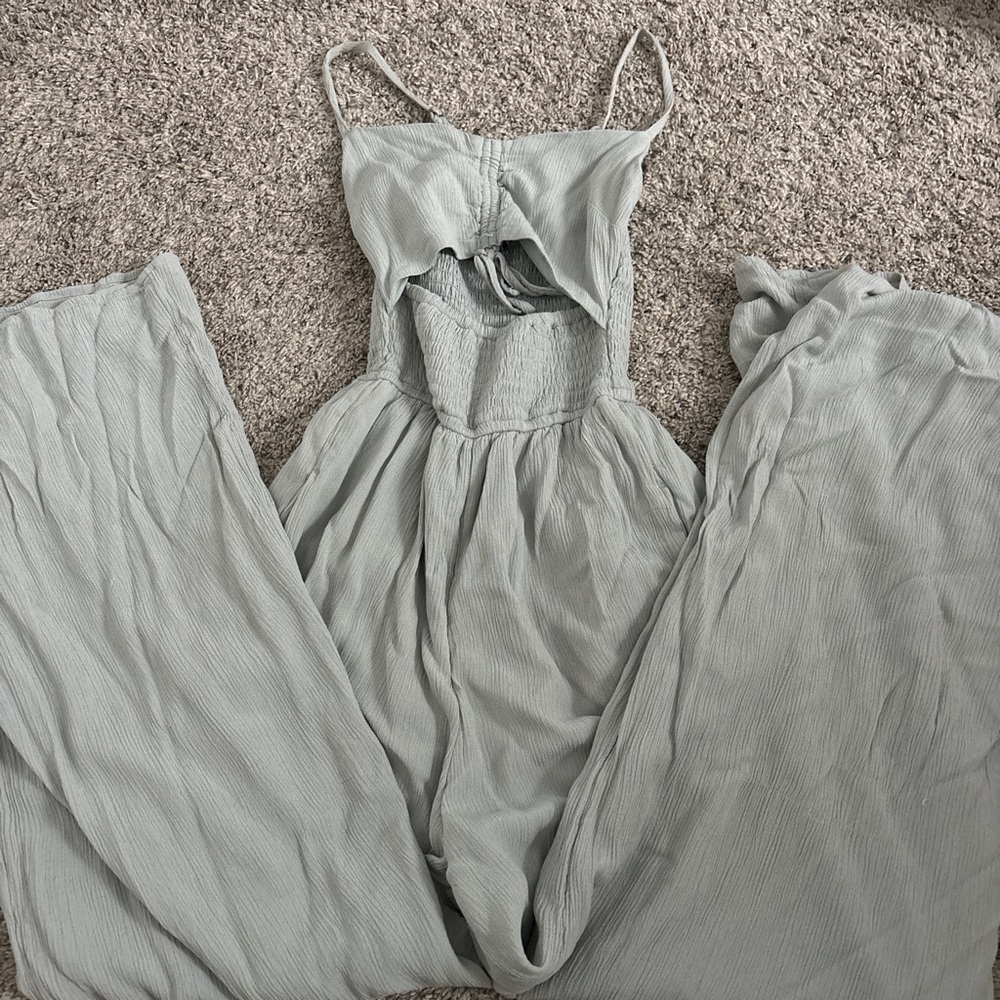 Hollister Light Gray Jumpsuit